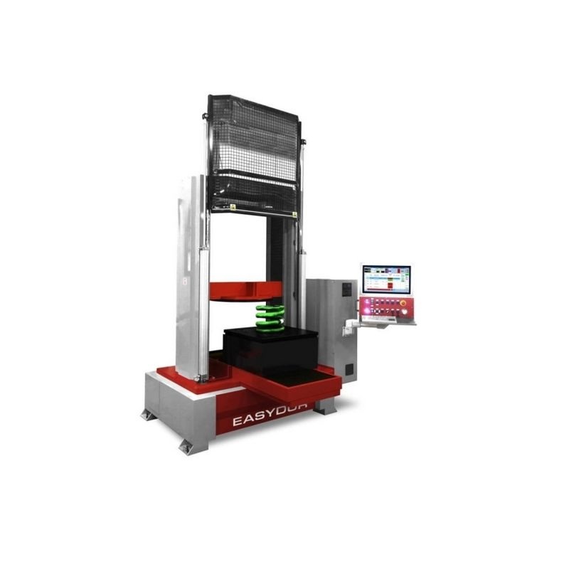 Electromechanical machine for compression tests of railway springs, AURA CHASSE